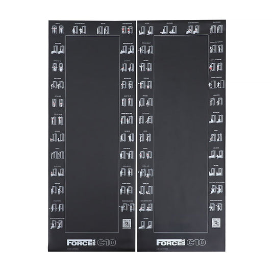 Force USA C10 Magnetic Exercise Chart (Set)